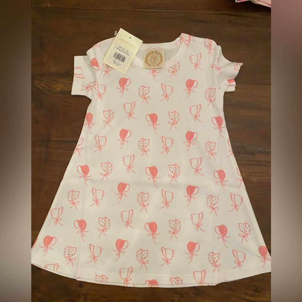 TBBC Polly play dress short sleeve girl 2T Betseys bonnets pink toddler NEW !!